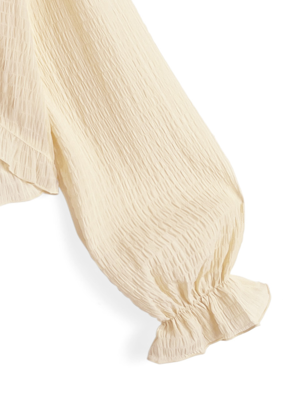 シアーフリルボレロ×ペプラムキャミソールアンサンブル