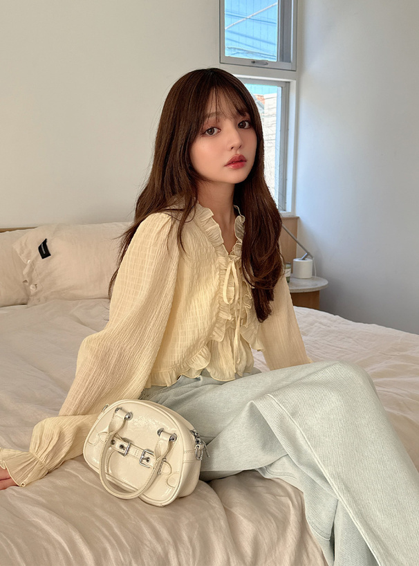 シアーフリルボレロ×ペプラムキャミソールアンサンブル