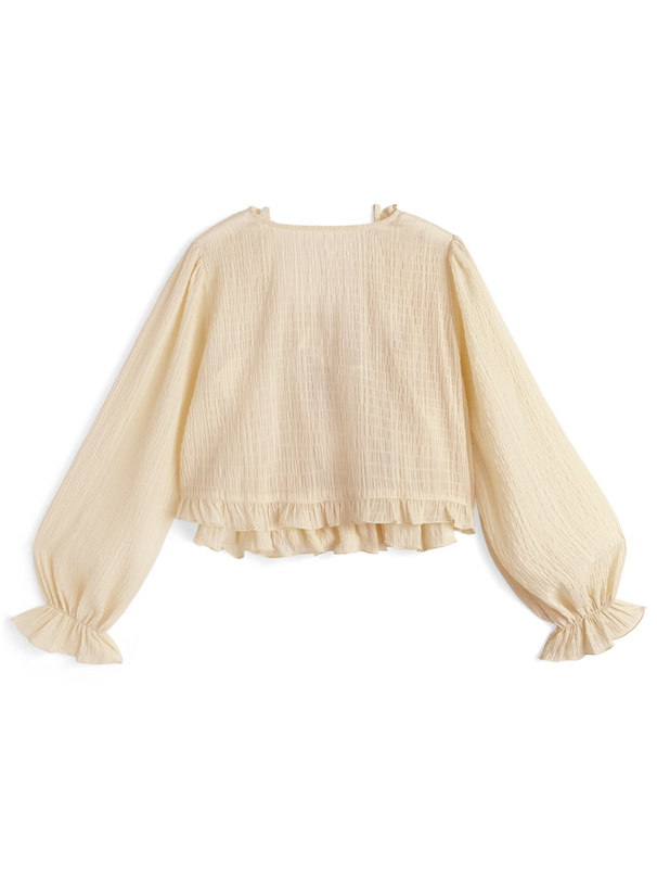 シアーフリルボレロ×ペプラムキャミソールアンサンブル