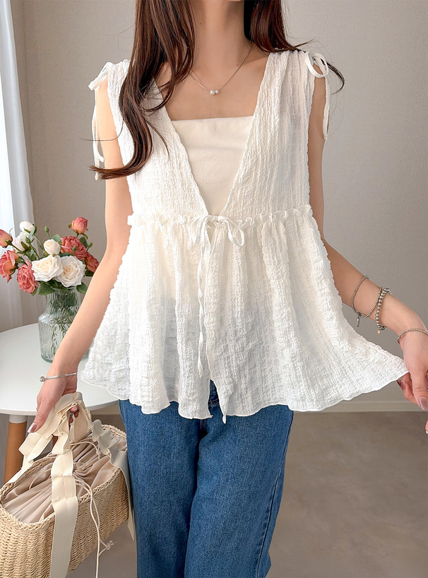 リボンフレアベスト