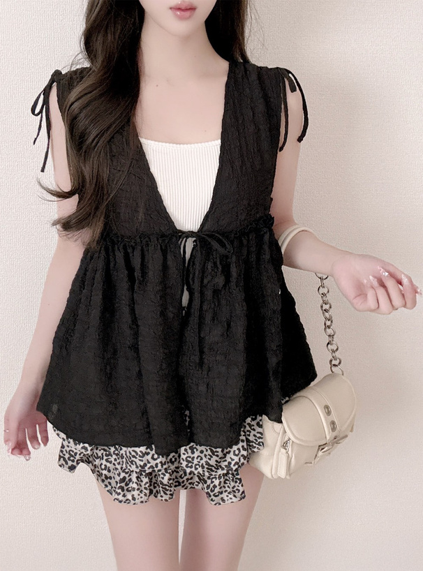 リボンフレアベスト