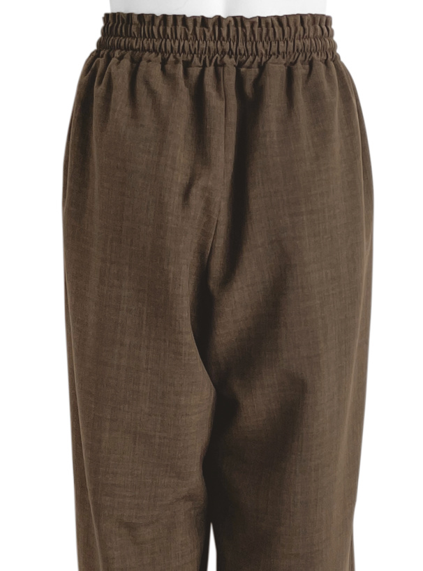 リネンタッチワイドパンツ