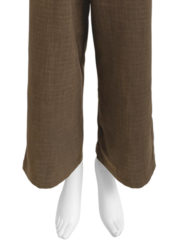 リネンタッチワイドパンツ