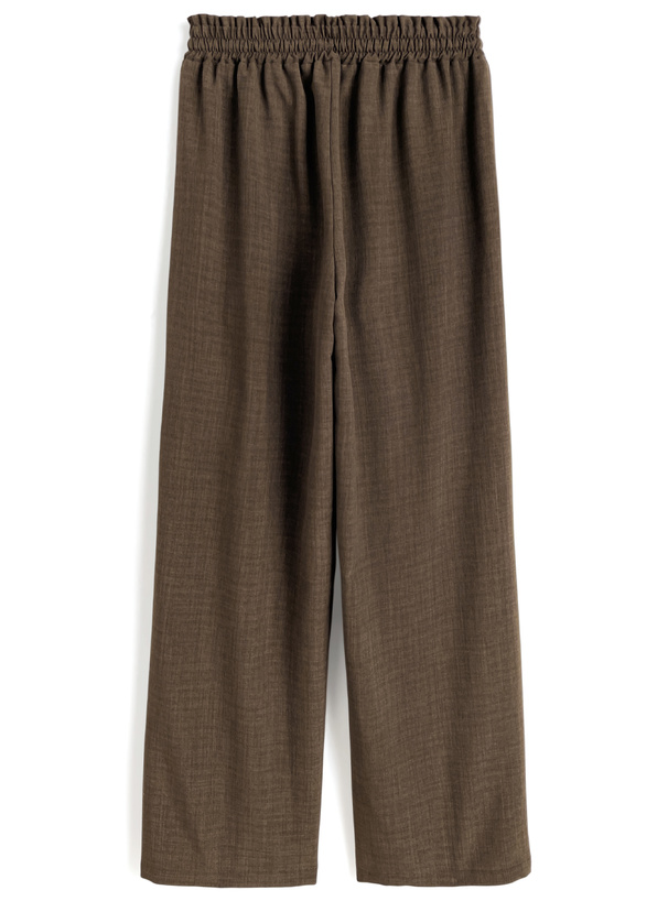 リネンタッチワイドパンツ