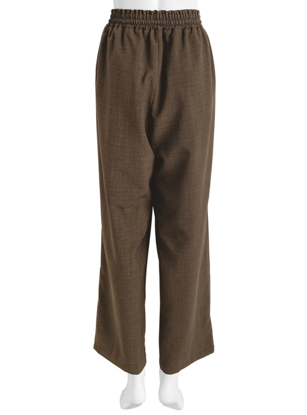 リネンタッチワイドパンツ