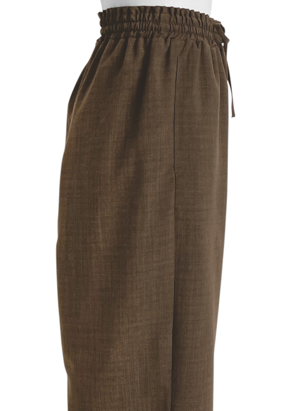 リネンタッチワイドパンツ