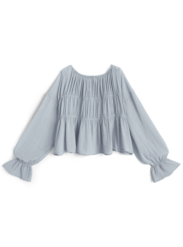 リボンギャザーカーディガン