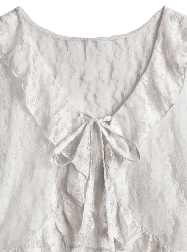 レースフリルボレロ