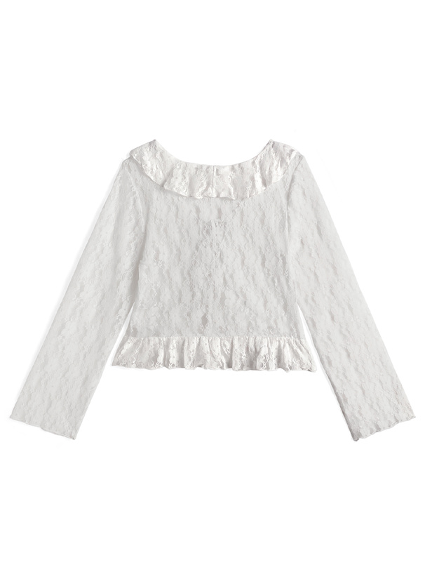 レースフリルボレロ