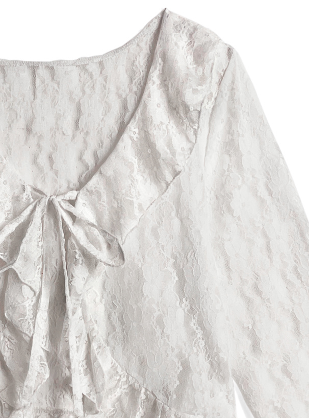 レースフリルボレロ