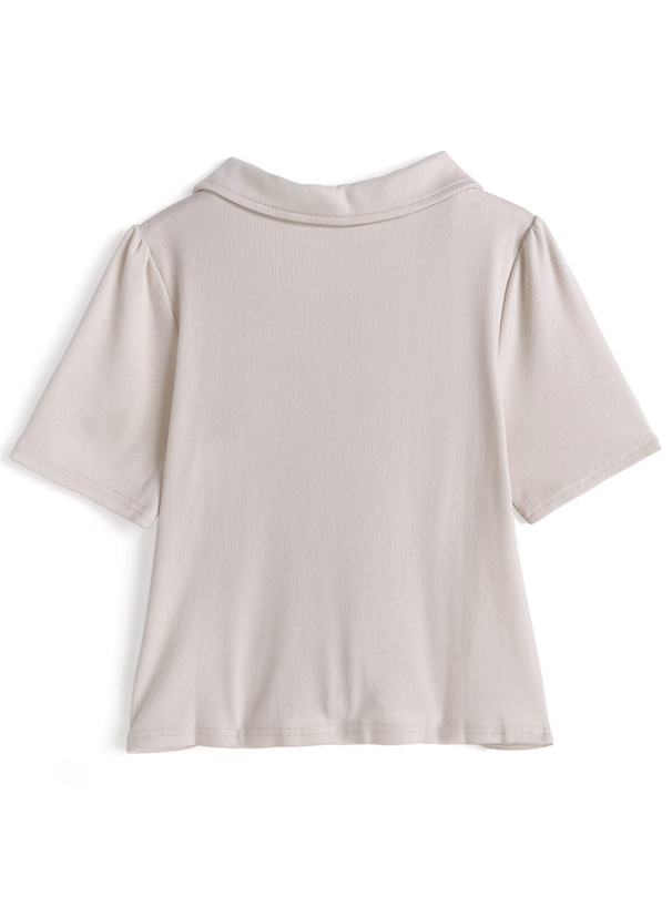 スキッパーギャザートップス