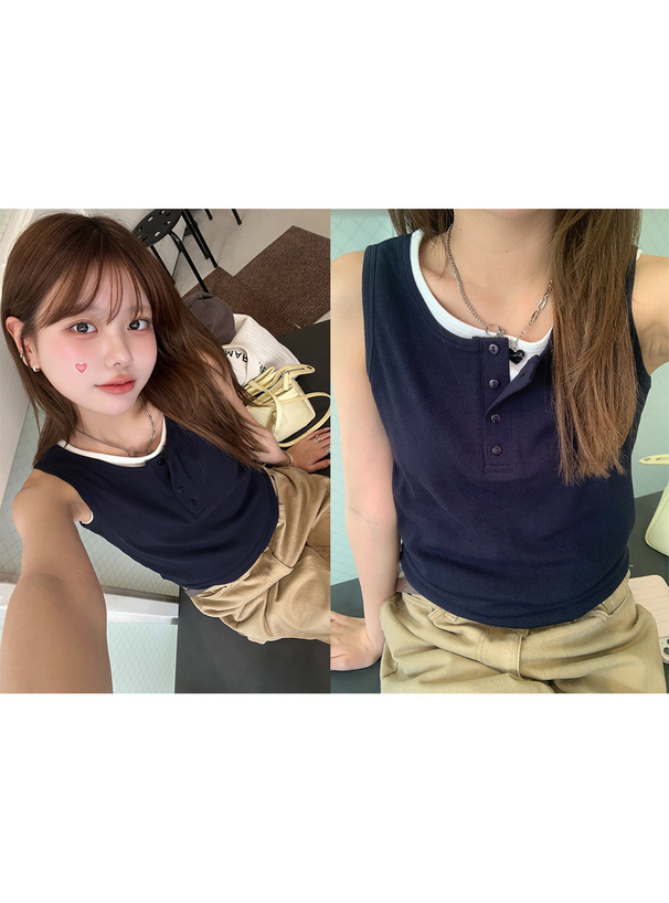 LGB ロング ヘンリーネック タンクトップ ヘンリーネックタンクトップ|Dickies|ディッキーズ