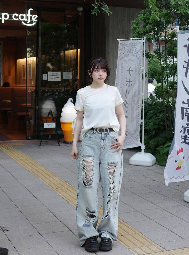 レイヤード風Tシャツ