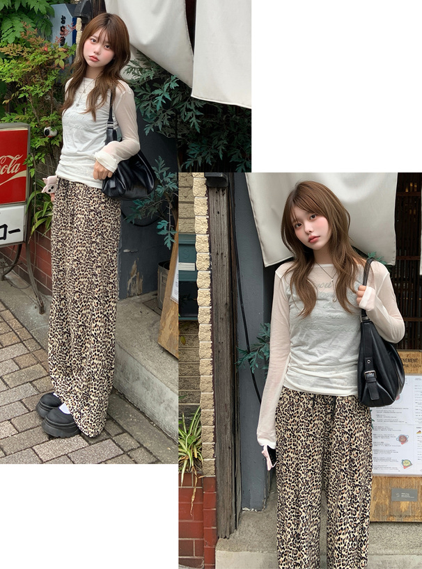 レオパード柄イージーパンツ[fo2352] | レディースファッション通販の