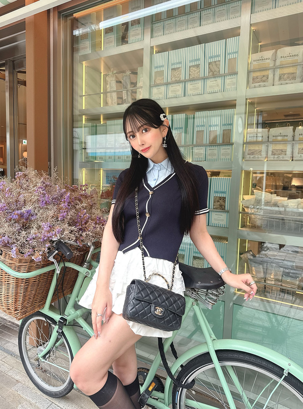 シャツドッキングニットトップス