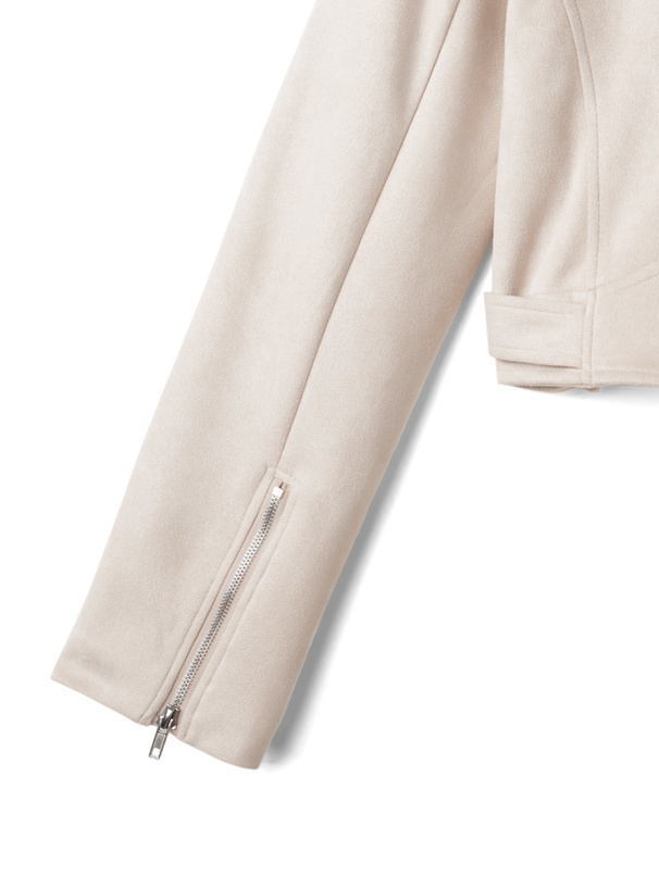 ショート丈スエードライダースジャケット