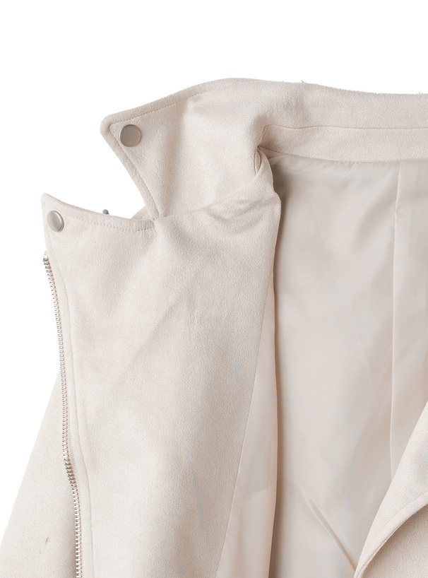 ショート丈スエードライダースジャケット