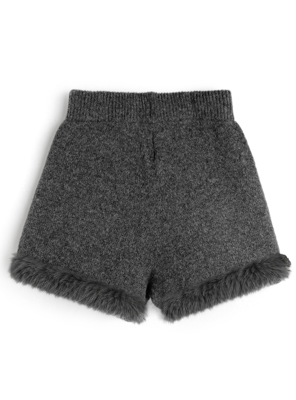 ファーニットショートパンツ