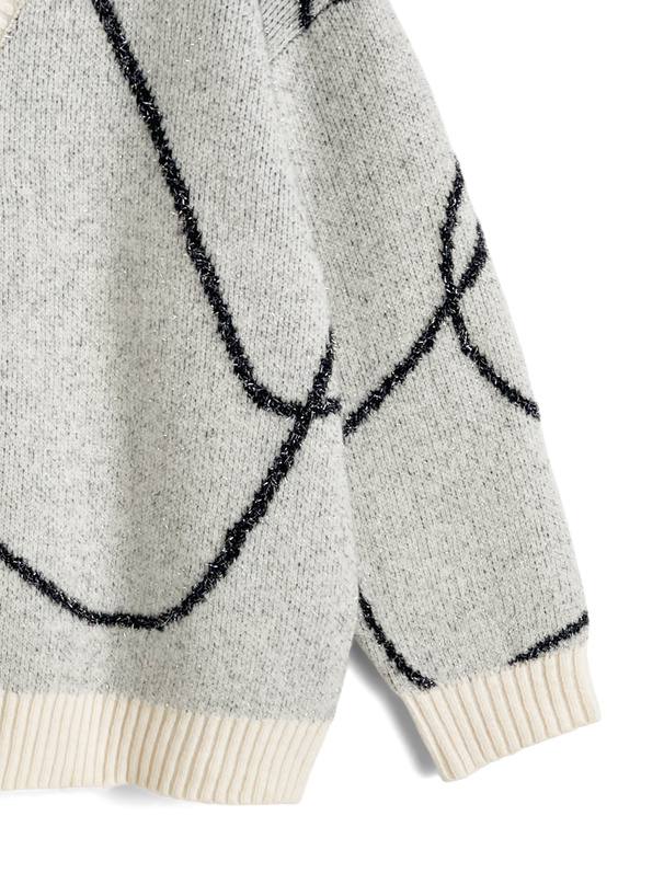 ニュアンス柄ラメニットカーディガン[fs16] | レディースファッション