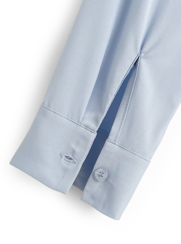 ケーブルニットロゴ刺繍ベストレイヤード風シャツ[fs32] | レディース