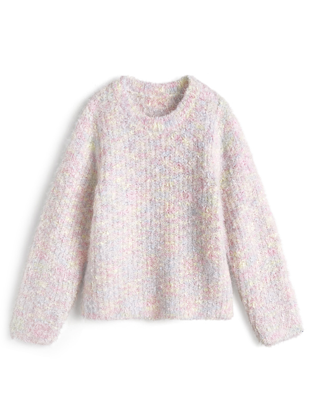 ミックスヤーンニットトップス