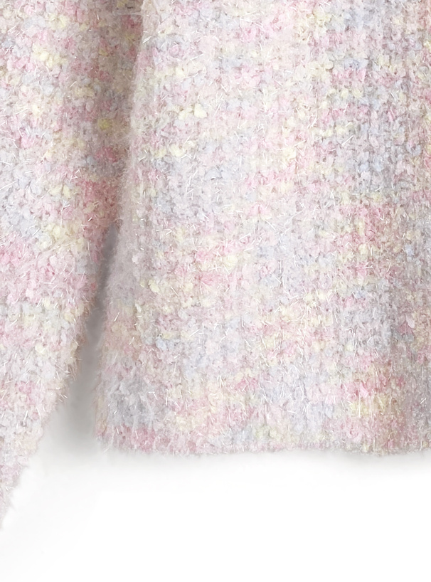 ミックスヤーンニットトップス