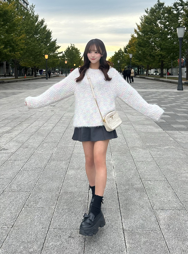 ミックスヤーンニットトップス[fs61] | レディースファッション通販の