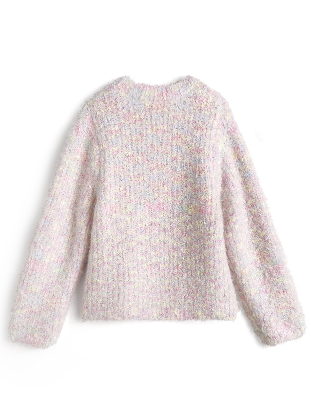 ミックスヤーンニットトップス