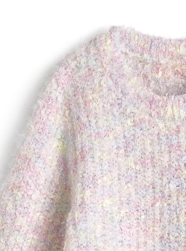 ミックスヤーンニットトップス