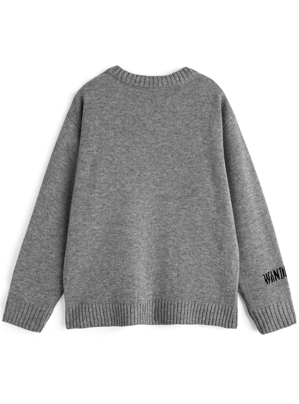 フラワーロゴニットトップス