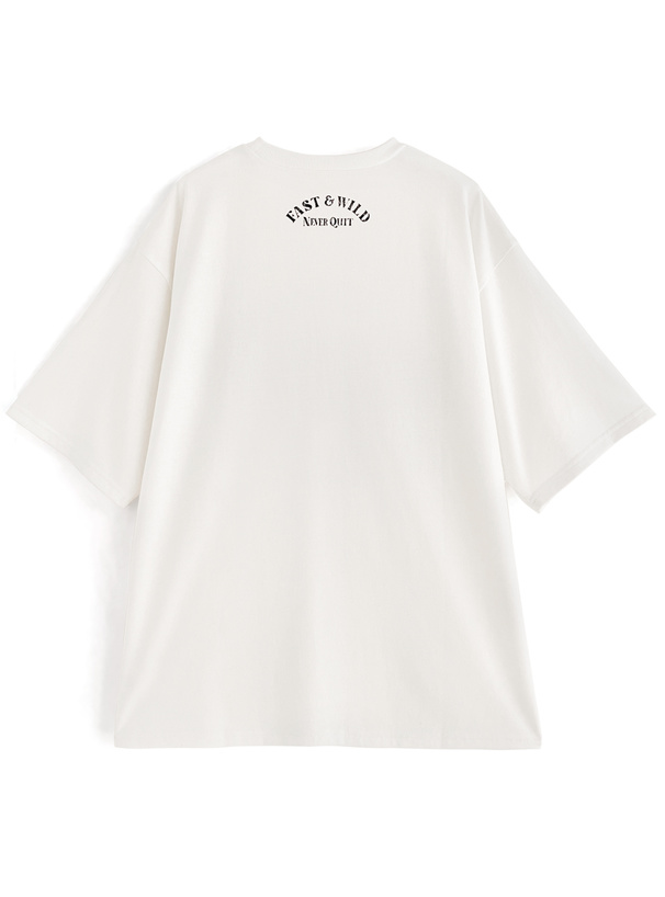 フォックスダメージプリントTシャツ[fu09] | レディースファッション