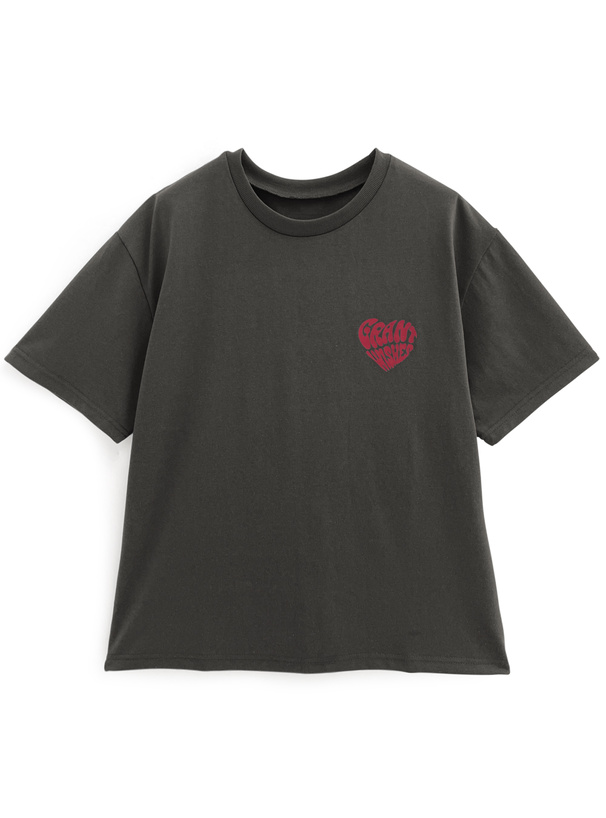 ハートロゴくま刺繍Tシャツ