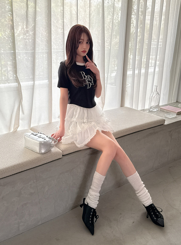 【美品】ポイントロゴ刺繍 ショートスリーブ リンガーTシャツ ロゴ刺繍リンガーTシャツ – レディースファッション通販の夢展望