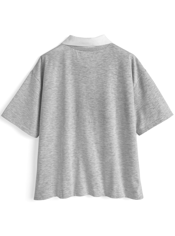 エンブレムロゴ刺繍ポロTシャツ