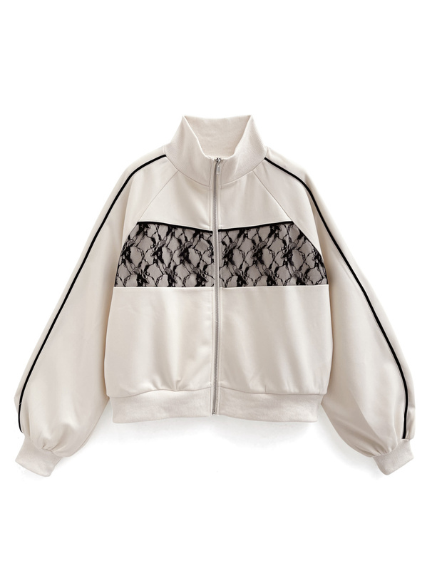 配色ラインレーストラックジャケット[fu240]