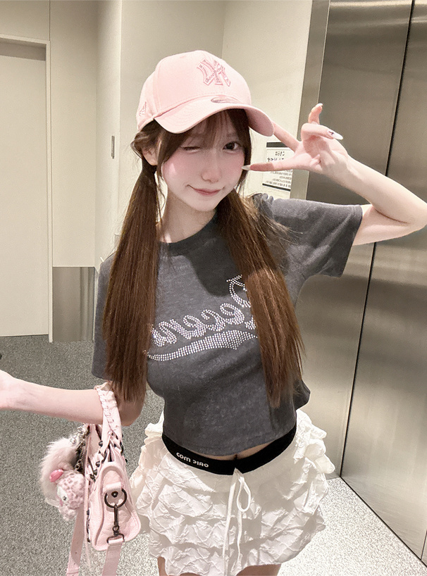 Treat urself トレーナー ラインストーン ピンク Treat urself トレーナー ラインストーン ピンク Treat Ürself