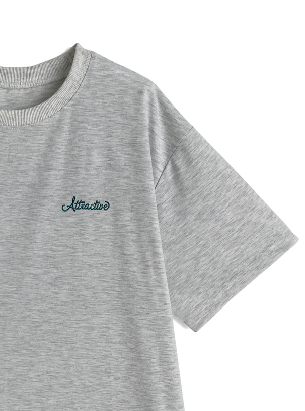 ラビット刺繍オーバーTシャツ