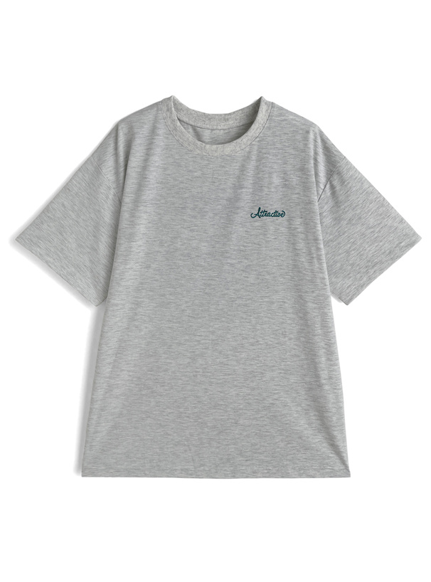ラビット刺繍オーバーTシャツ