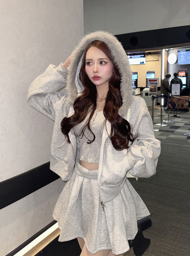 ♡新品♡ 【USAGI ONLINE限定】ファーフードパーカー SIZE1 USAGI ONLINE限定】ファーフードパーカー（パーカー）｜SNIDEL