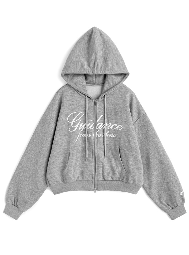 エンジェルウィング刺繍ダブルジップスウェットパーカー