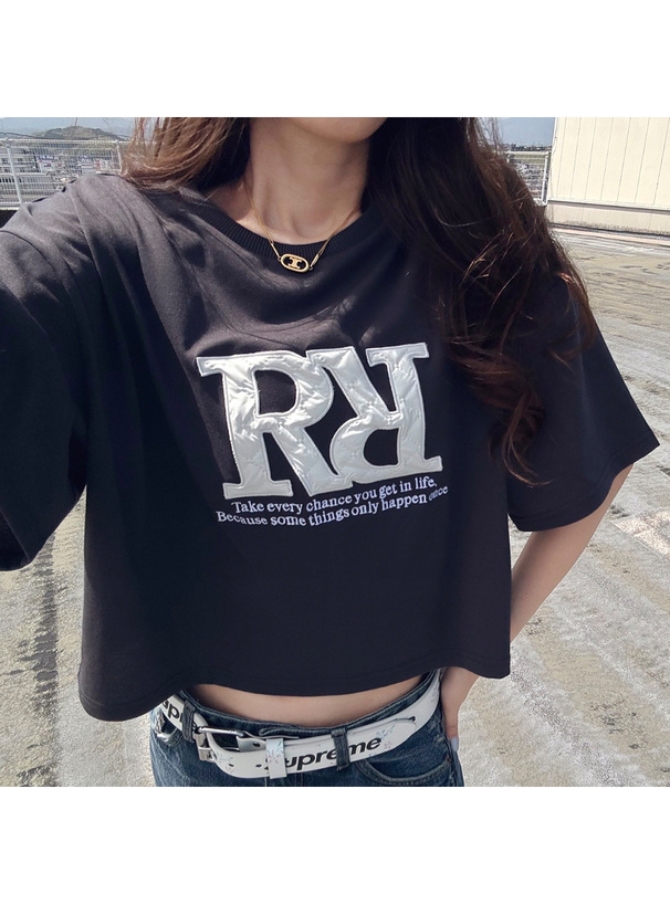 キルティングロゴTシャツ