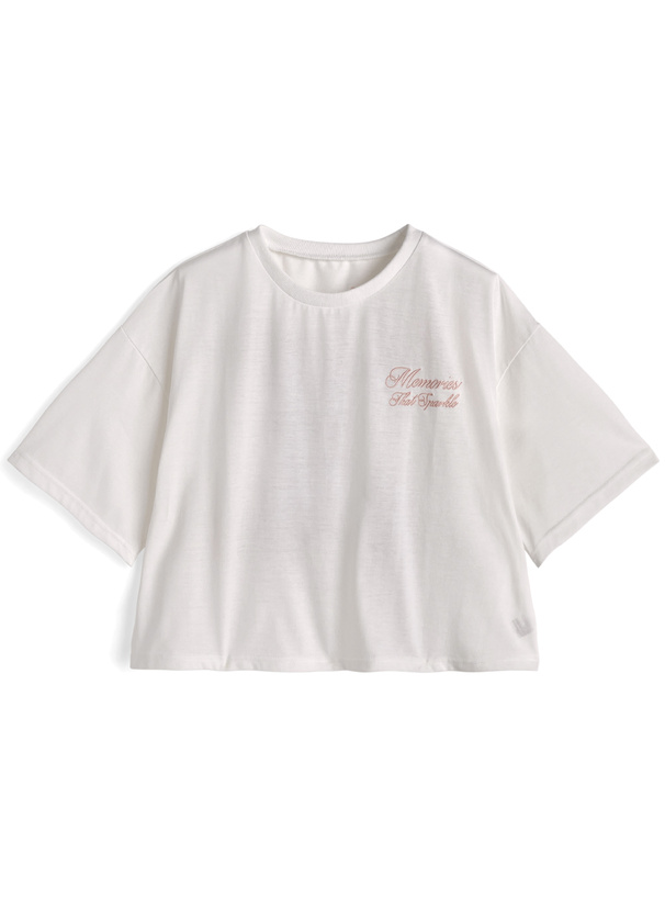 レースラビットロゴ刺繍Tシャツ