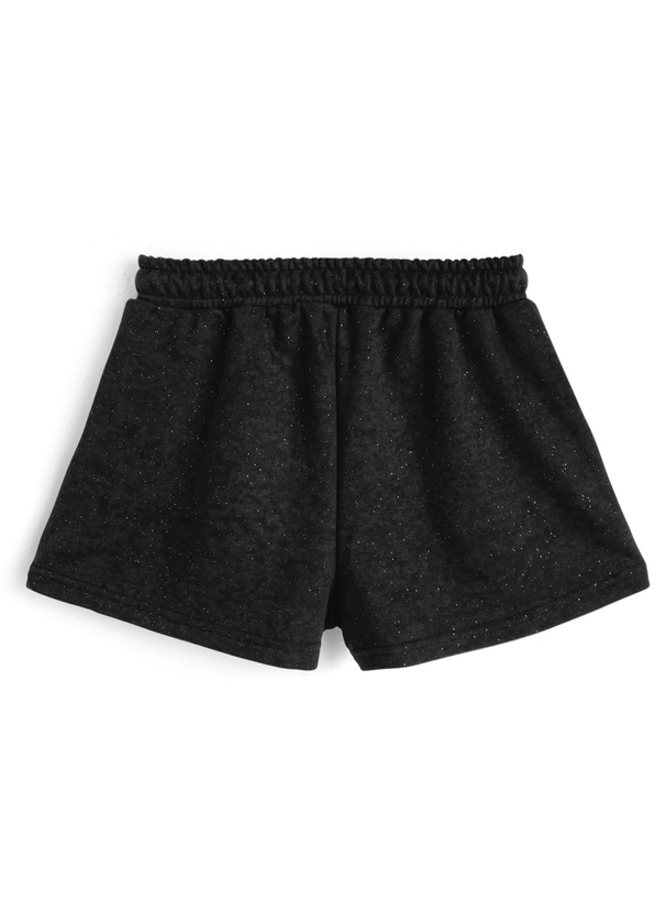ピグメントロゴ刺繍ラメスウェットショートパンツ