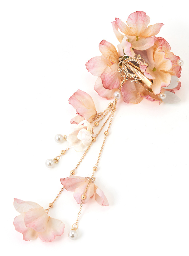 花パールヘアクリップ