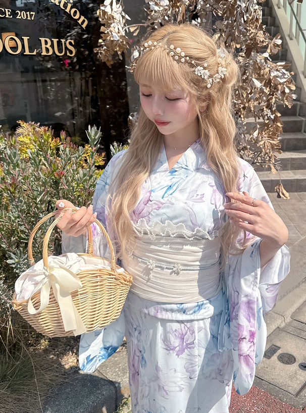 3点セット2Way水彩花柄セパレート浴衣[fy023] | レディース