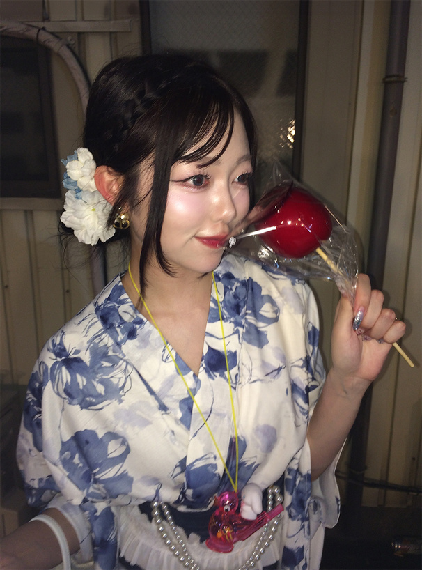 GRL 水彩花柄　浴衣　帯　パール　リボン　帯締め　三点セット 水彩花柄浴衣セット[fy028] | レディースファッション通販のグレイル