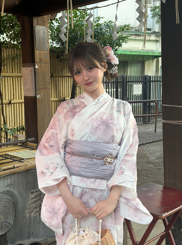 3点セット2Way花柄セパレート浴衣