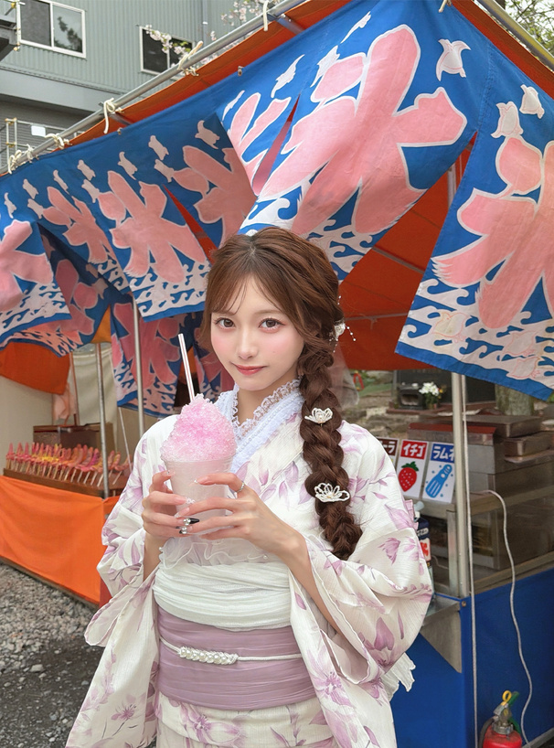 花柄浴衣セット