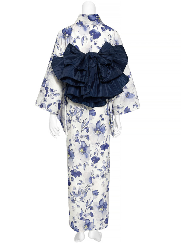 水彩花柄浴衣セット