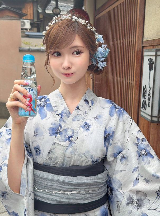 水彩花柄浴衣セット[fy046] | レディースファッション通販のグレイル